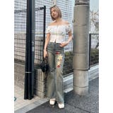 Embroideryフレアデニムパンツ | EVRIS | 詳細画像16 