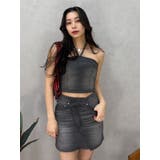 クロスウエストリボンデニムミニスカート【セットアップ着用可能】 | EVRIS | 詳細画像5