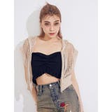 アイボリー | メッシュジップアップニットベスト | EVRIS