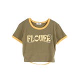FLOWERストラップクロップドＴシャツ | EVRIS | 詳細画像34 