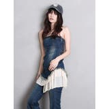 フリルドッキングデニムベアミニワンピース | EVRIS | 詳細画像12 