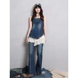 フリルドッキングデニムベアミニワンピース | EVRIS | 詳細画像13 