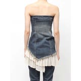 フリルドッキングデニムベアミニワンピース | EVRIS | 詳細画像39 