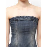 フリルドッキングデニムベアミニワンピース | EVRIS | 詳細画像40 