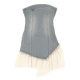 フリルドッキングデニムベアミニワンピース | EVRIS | 詳細画像48 