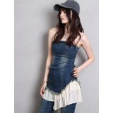 フリルドッキングデニムベアミニワンピース | EVRIS | 詳細画像9 