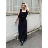 ビスチェセットフーディロングワンピース リブ素材 | EVRIS | 詳細画像23 