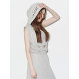 ビスチェセットフーディロングワンピース リブ素材 | EVRIS | 詳細画像4 