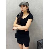 カットタイトハーフスリーブミニワンピース | EVRIS | 詳細画像12 