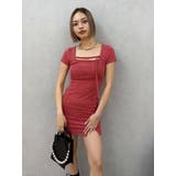 カットタイトハーフスリーブミニワンピース | EVRIS | 詳細画像25 