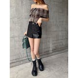 チェックオフショルブラウス | EVRIS | 詳細画像27 