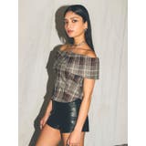 チェックオフショルブラウス | EVRIS | 詳細画像29 