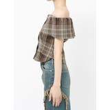 チェックオフショルブラウス | EVRIS | 詳細画像34 