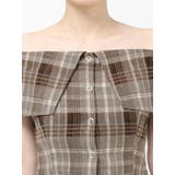チェックオフショルブラウス | EVRIS | 詳細画像36 