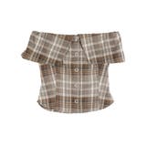 チェックオフショルブラウス | EVRIS | 詳細画像44 