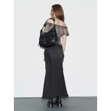 チェックオフショルブラウス | EVRIS | 詳細画像5 