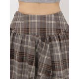 アシンメトリーランダムチェックミニスカート | EVRIS | 詳細画像40 