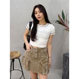 ヴィンテージライクカーゴミニスカート | EVRIS | 詳細画像23 