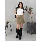 ヴィンテージライクカーゴミニスカート | EVRIS | 詳細画像24 