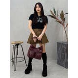 プリーツワイドベルトミニスカート | EVRIS | 詳細画像27 