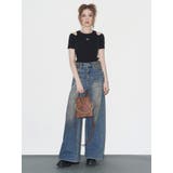 ヴィンテージライクボリュームワイドデニムパンツ | EVRIS | 詳細画像17 