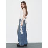 ヴィンテージライクボリュームワイドデニムパンツ | EVRIS | 詳細画像21 