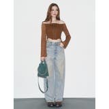 ヴィンテージライクボリュームワイドデニムパンツ | EVRIS | 詳細画像25 