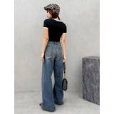 ヴィンテージライクボリュームワイドデニムパンツ | EVRIS | 詳細画像50 