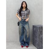 ヴィンテージライクボリュームワイドデニムパンツ | EVRIS | 詳細画像7 