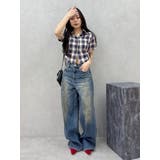 ヴィンテージライクボリュームワイドデニムパンツ | EVRIS | 詳細画像8 