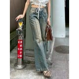 センターシームワイドフレアデニムパンツ | EVRIS | 詳細画像1 