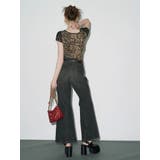 センターシームワイドフレアデニムパンツ | EVRIS | 詳細画像10 