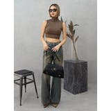 センターシームワイドフレアデニムパンツ | EVRIS | 詳細画像18 