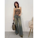 センターシームワイドフレアデニムパンツ | EVRIS | 詳細画像22 