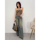 センターシームワイドフレアデニムパンツ | EVRIS | 詳細画像23 