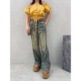 センターシームワイドフレアデニムパンツ | EVRIS | 詳細画像26 