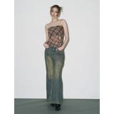 センターシームワイドフレアデニムパンツ | EVRIS | 詳細画像3 