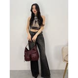 センターシームワイドフレアデニムパンツ | EVRIS | 詳細画像37 