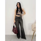 センターシームワイドフレアデニムパンツ | EVRIS | 詳細画像38 