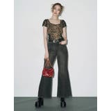 センターシームワイドフレアデニムパンツ | EVRIS | 詳細画像8 