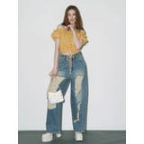 ハイダメージワイドデニムパンツ | EVRIS | 詳細画像12 