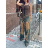 ハイダメージワイドデニムパンツ | EVRIS | 詳細画像14 