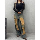 ハイダメージワイドデニムパンツ | EVRIS | 詳細画像19 