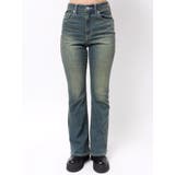 ヴィンテージライクストレッチフレアデニムパンツ | EVRIS | 詳細画像20 