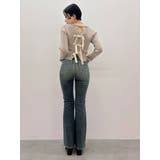 ヴィンテージライクストレッチフレアデニムパンツ | EVRIS | 詳細画像6 