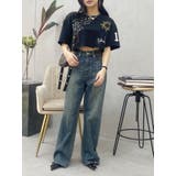 シンプルワイドデニムパンツ | EVRIS | 詳細画像18 