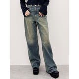インディゴ | シンプルワイドデニムパンツ | EVRIS