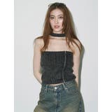 Eモチーフピグメントチョーカーベアニットトップス | EVRIS | 詳細画像2 