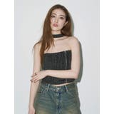 Eモチーフピグメントチョーカーベアニットトップス | EVRIS | 詳細画像3 