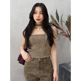 Eモチーフピグメントチョーカーベアニットトップス | EVRIS | 詳細画像9 